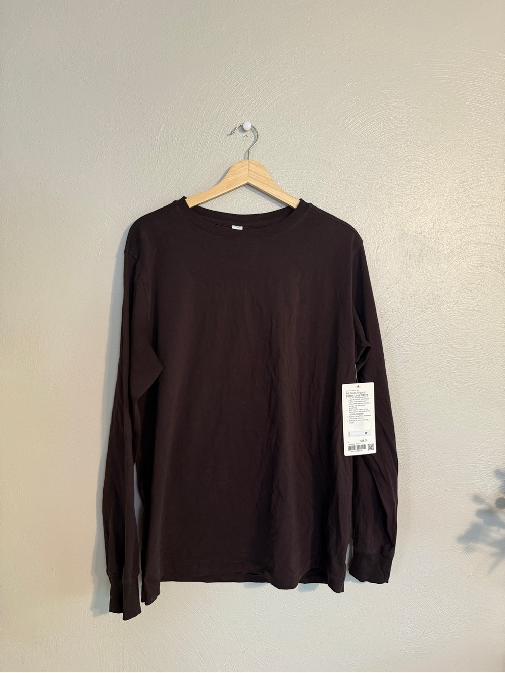 Lululemon All Yours Organic Long Sleeve - Sequoia (dark brown)